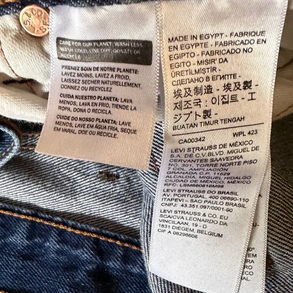 Levi's 501 Original Fit Mens 42x32 Blue Excellent‎ Button Fly Straight Leg Jeans